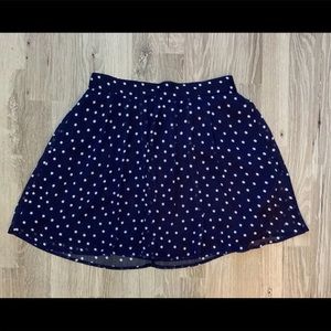 Polka dot mini skirt